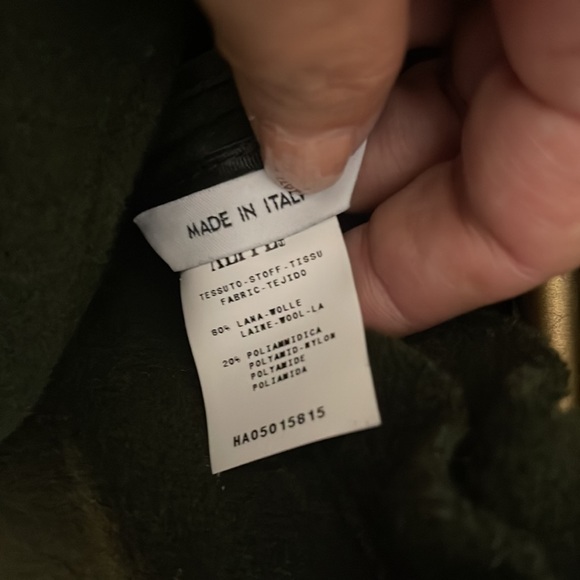 Moschino Hunter green wool ruffle jacket - Picture 8 of 10
